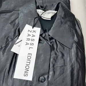 ZARA X KASSL EDITIONS ロングウールコートLサイズ ネイビー ZARA(ザラ)の「オーバーサイズロングコート」 - PARTE